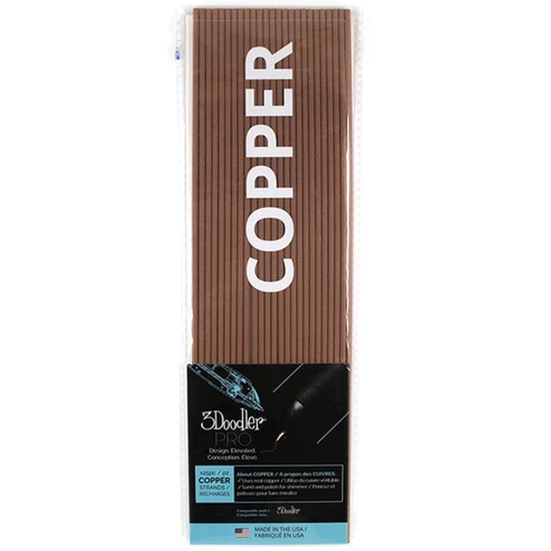 3Doodler Filament Pro+ 25 Varinė raudonai ruda „Copper“ 122 g