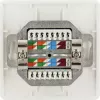 Schwaiger TDU2628532 RJ-45 lizdo kištukinis lizdas baltas