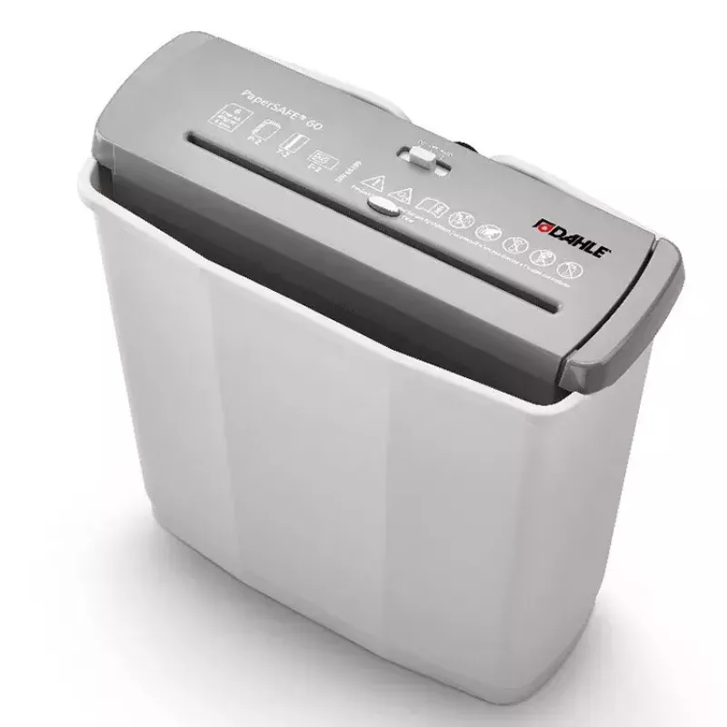 Popieriaus smulkintuvas Dahle PaperSAFE 60, juostinis smulkinimas, 70 dB, 22 cm, pilkas