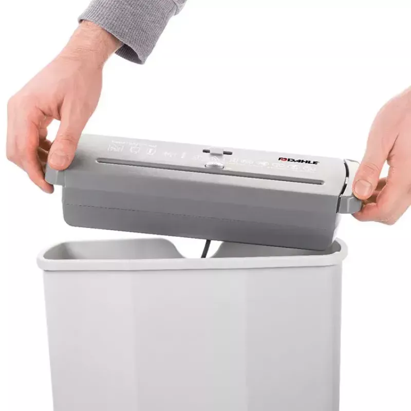 Popieriaus smulkintuvas Dahle PaperSAFE 60, juostinis smulkinimas, 70 dB, 22 cm, pilkas