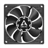 Ventiliatorius Arctic P8 Slim PWM PST 80mm žemo profilio 38,23 m³/h skysčio dinaminis guolis juodas