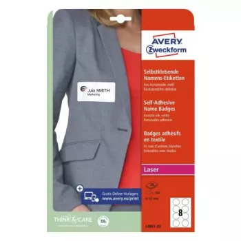 Lipnūs ženkleliai apvalūs Avery L4881-20