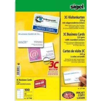 Vizitinės kortelės Sigel LP798 100 vnt.