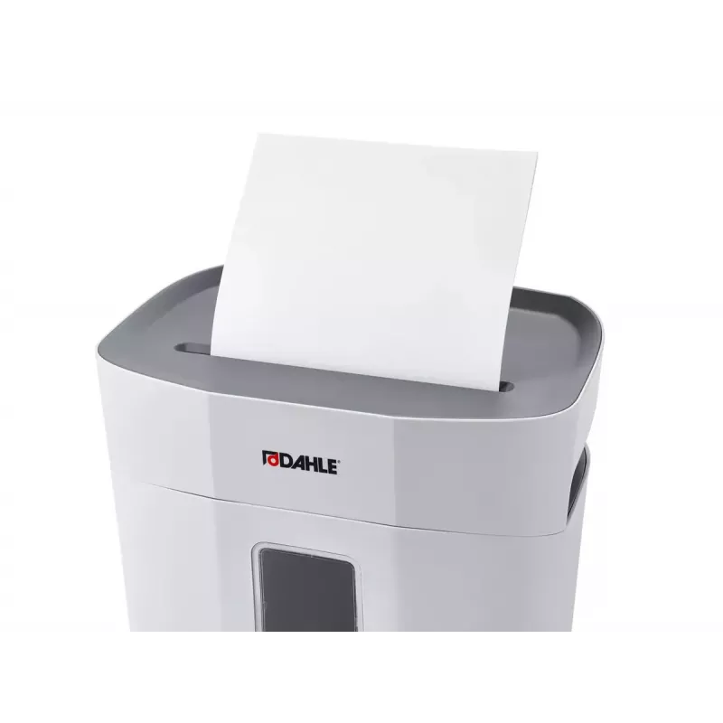 Popieriaus smulkintuvas Dahle PaperSAFE 100, kryžminis pjovimas, 70 dB, 22 cm, pilkai balta