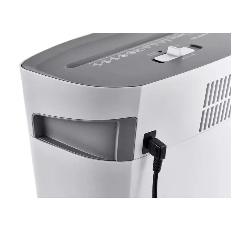 Popieriaus smulkintuvas Dahle PaperSAFE 100, kryžminis pjovimas, 70 dB, 22 cm, pilkai balta