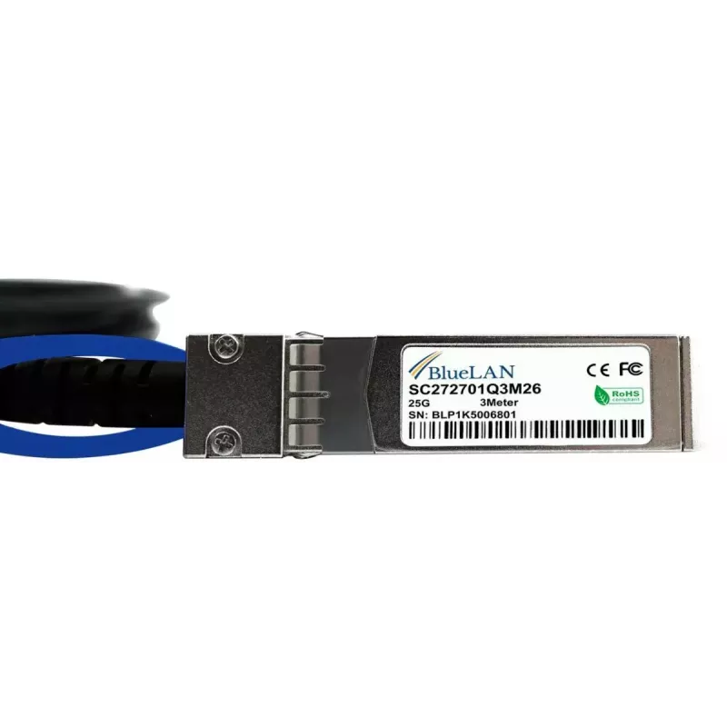 SFP28 kabelis BlueOptics JNP-SFP-25G-DAC-0.5M-BL 0,5 m Vyriškas / Vyriškas