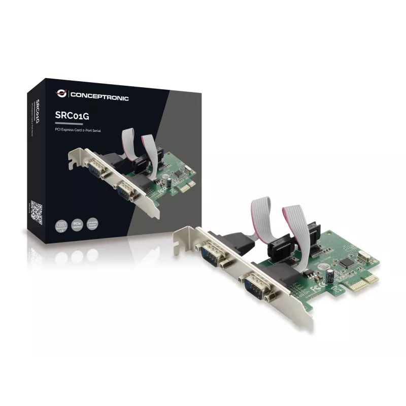 Conceptronic PCIe kortelė 2 prievadų RS-232
