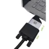 Techly IADAP USBC-VGAC USB-C į VGA adapteris 1920 x 1200 pikseliai Juodas, Sidabrinis