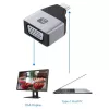 Techly IADAP USBC-VGAC USB-C į VGA adapteris 1920 x 1200 pikseliai Juodas, Sidabrinis