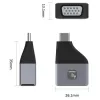 Techly IADAP USBC-VGAC USB-C į VGA adapteris 1920 x 1200 pikseliai Juodas, Sidabrinis