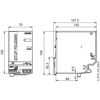 Siemens 6EP1333-3BA10 maitinimo adapteris / keitiklis, vidaus, įvairiaspalvis