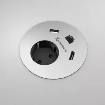 Įmontuojamas rozetinis blokas Kindermann CablePort table² 7449000040
