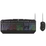 MediaRange MRGS102 žaidimų klaviatūra ir pelė USB QWERTZ juoda RGB