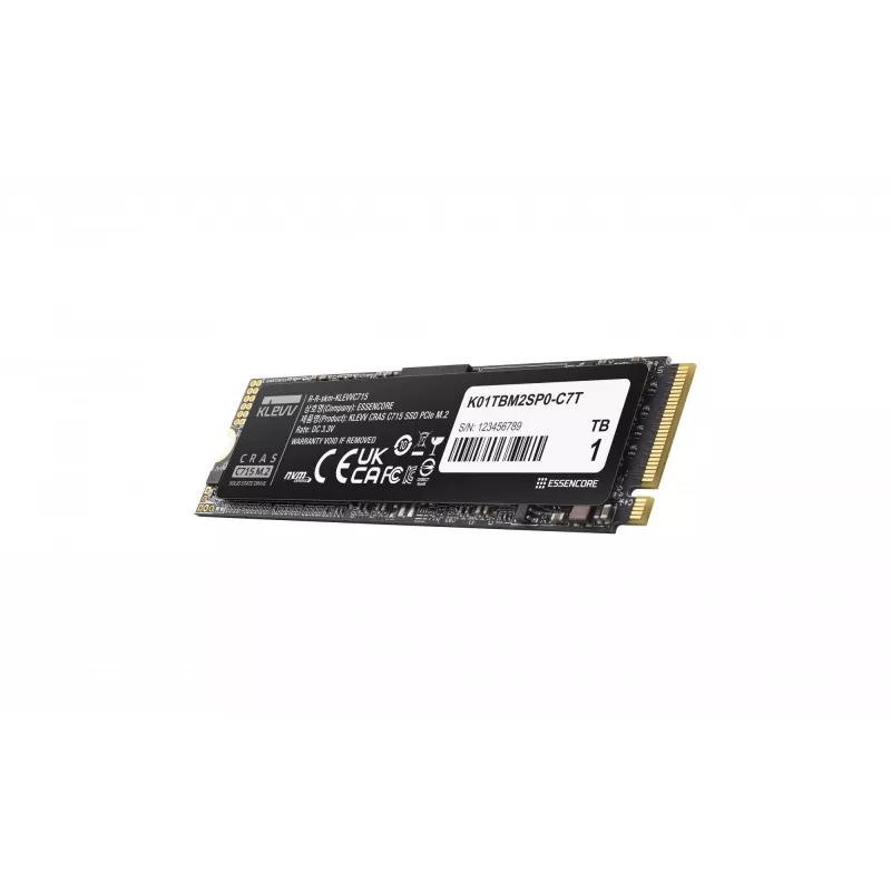 SSD diskas KLEVV 1 TB M.2 2280 PCIe Gen3 NVMe K01TBM2SP0-C7T