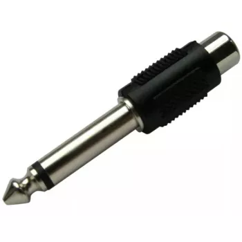 Adapteris RCA (Cinch) į 6,3 mm kištuką mono, SCHWAIGER KHA4010 533, juodas
