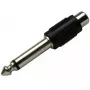 Adapteris RCA (Cinch) į 6,3 mm kištuką mono, SCHWAIGER KHA4010 533, juodas