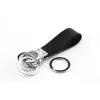 Raktų pakabukas TROIKA KR8-02/LE Black Silver Leather 31mm