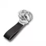 Raktų pakabukas TROIKA KR8-02/LE Black Silver Leather 31mm