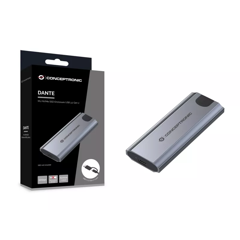 Conceptronic DANTE05G M.2 NVMe SSD dėklas USB 3.2 Gen 2