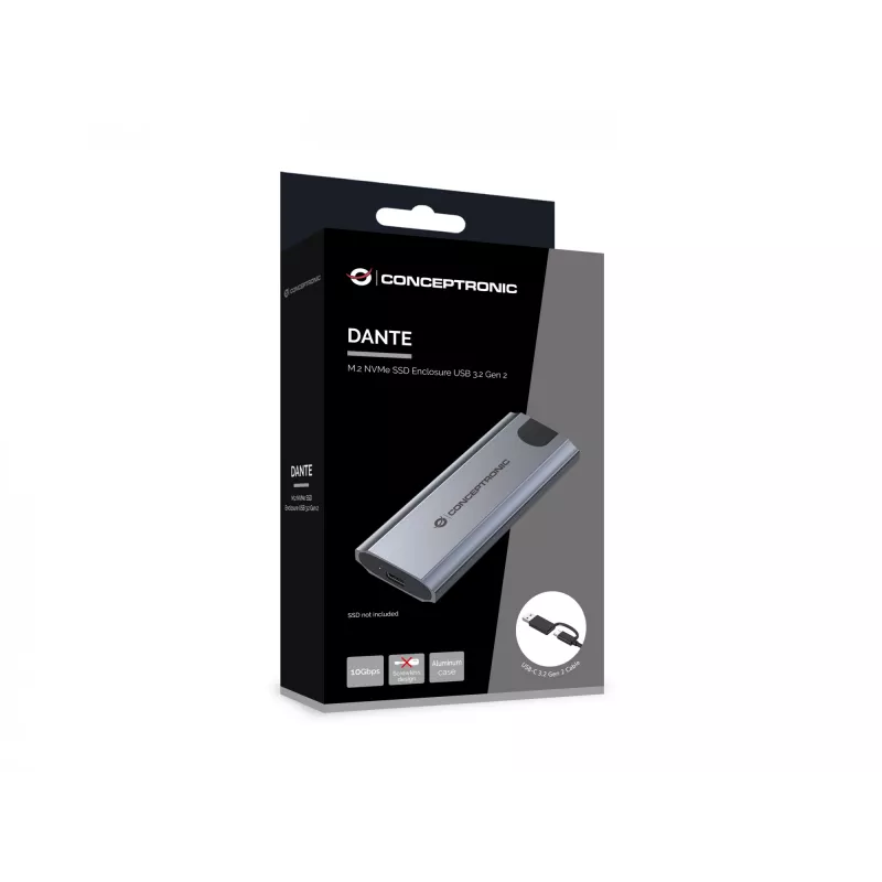 Conceptronic DANTE05G M.2 NVMe SSD dėklas USB 3.2 Gen 2