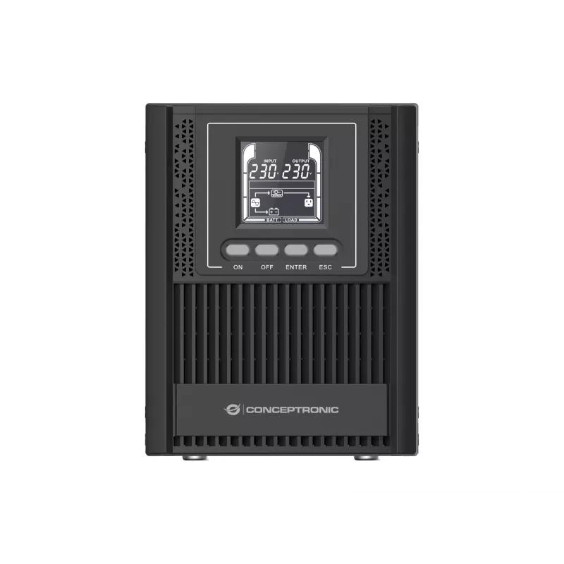 Conceptronic ZEUS52E1K 1000VA 900W Online Tower UPS, IEC, nepertraukiamo maitinimo šaltinis