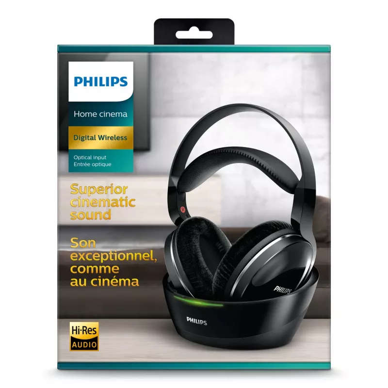 Philips SHD8850/12 belaidės ausinės juodos