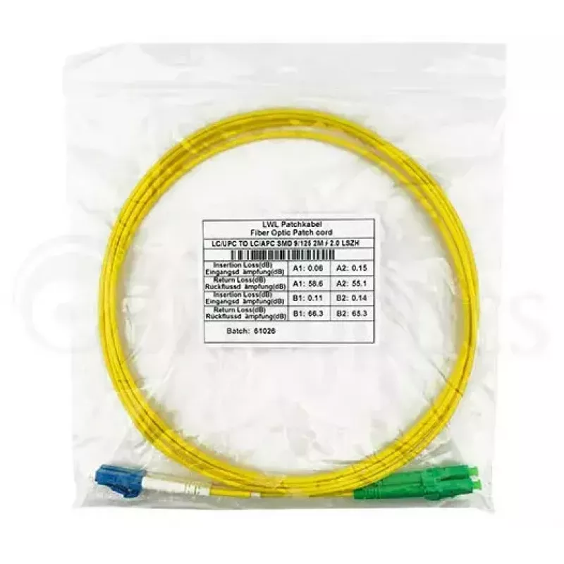 Šviesolaidinis kabelis BlueOptics SFP3131BU5MS LC G.657.A1 5 m geltonas