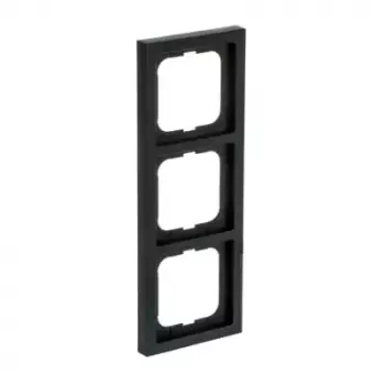 Busch-Jaeger 1723-885K juodas dengiamasis dangtelis, termoplastikas, bevaržtis, 80×222×11 mm
