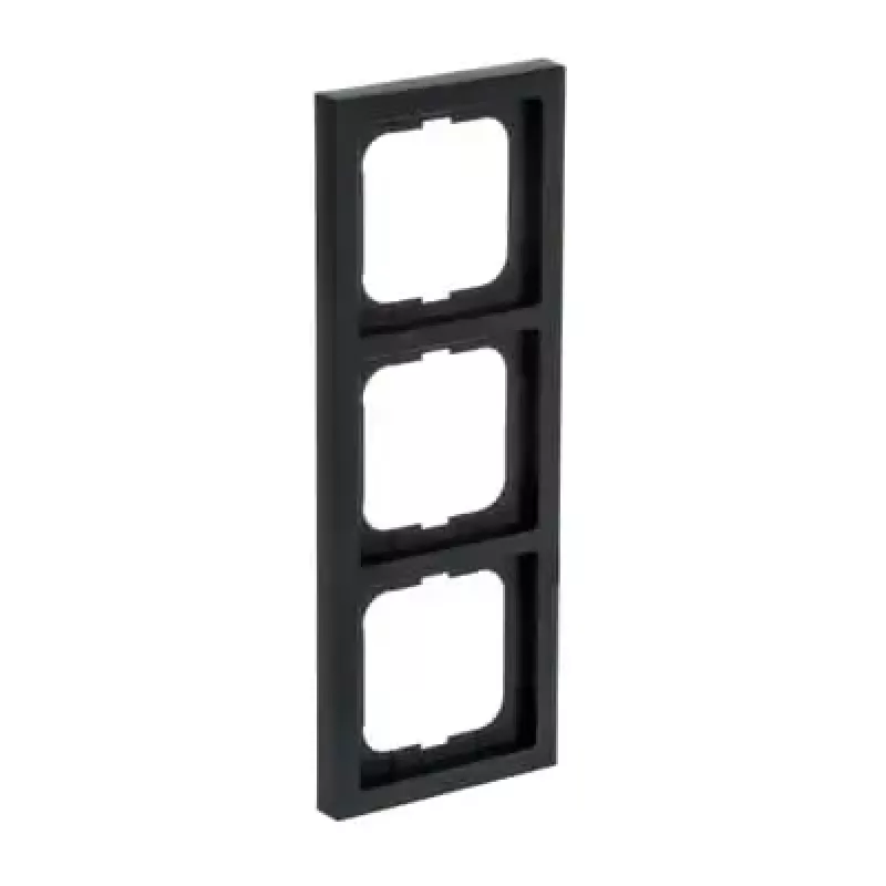 Busch-Jaeger 1723-885K juodas dengiamasis dangtelis, termoplastikas, bevaržtis, 80×222×11 mm