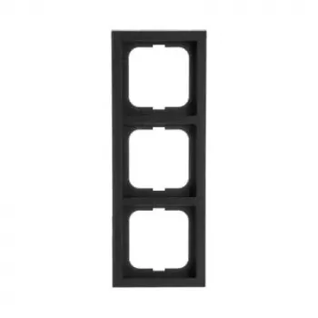 Busch-Jaeger 1723-885K juodas dengiamasis dangtelis, termoplastikas, bevaržtis, 80×222×11 mm