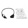 EXSYS EX-23001 serijinis kabelis juodas 0,5 m USB-A / USB-C į DB-9