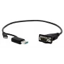 EXSYS EX-23001 serijinis kabelis juodas 0,5 m USB-A / USB-C į DB-9