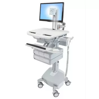 Multimedijos vežimėlis Ergotron StyleView aliuminis, pilkai baltas