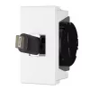 USB C lizdo plokštelė Kindermann 7464000620 juoda balta
