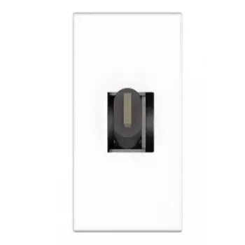 USB C lizdo plokštelė Kindermann 7464000620 juoda balta