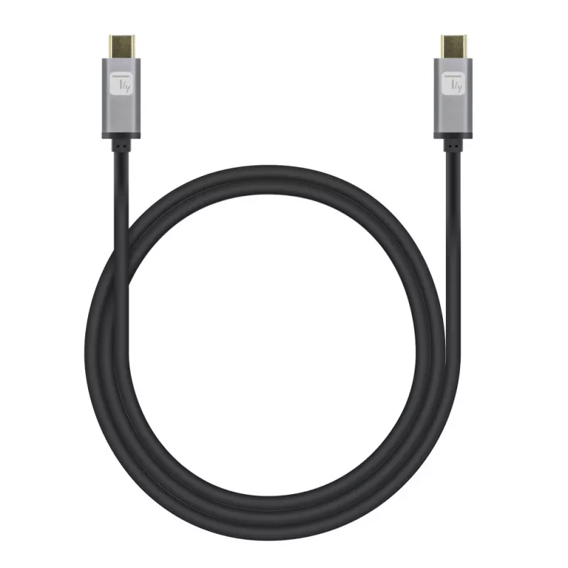 Techly USB 3.2 Gen 2 USB-C laidas M/M 1 m juodas