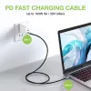 Techly USB 3.2 Gen 2 USB-C laidas M/M 1 m juodas