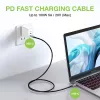 Techly USB 3.2 Gen 2 USB-C laidas M/M 1 m juodas