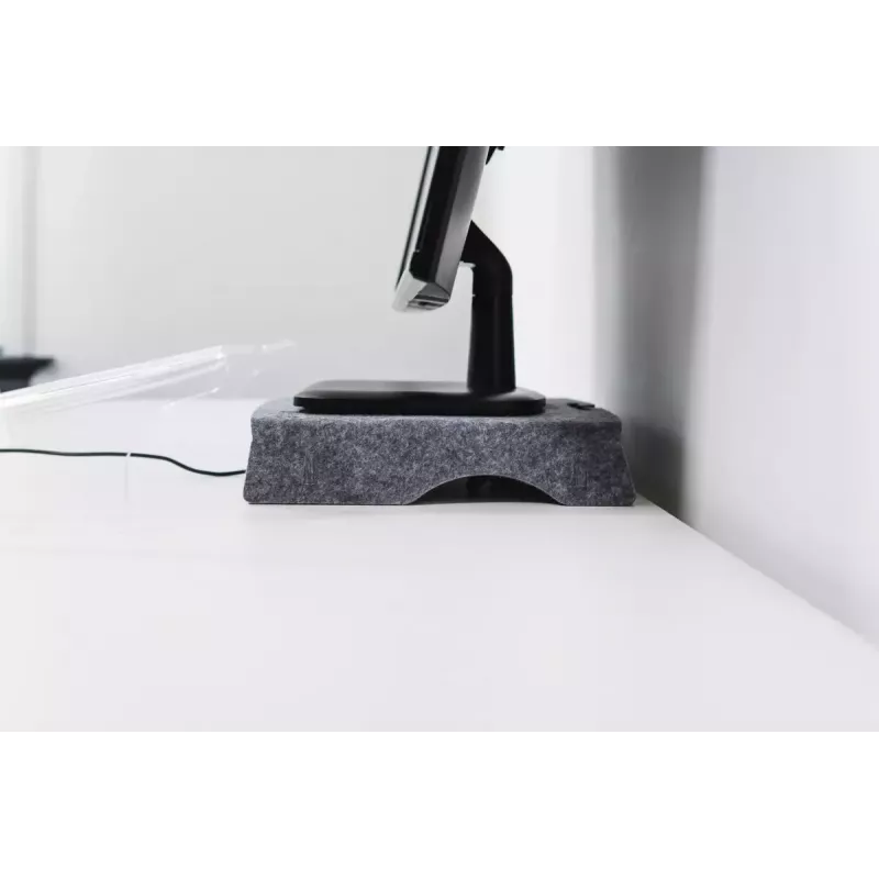 BakkerElkhuizen Q-Riser 50 Circular 76.2 cm stovas monitoriui pilka