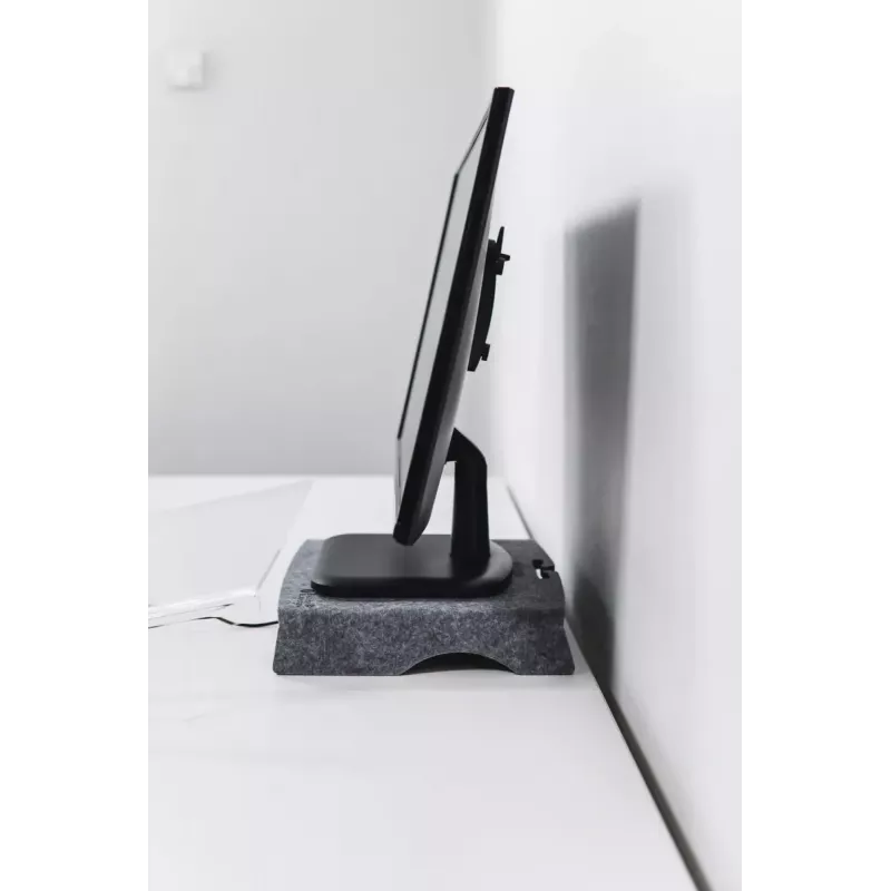 BakkerElkhuizen Q-Riser 50 Circular 76.2 cm stovas monitoriui pilka