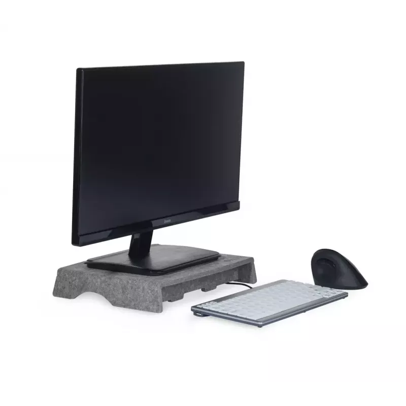 BakkerElkhuizen Q-Riser 50 Circular 76.2 cm stovas monitoriui pilka