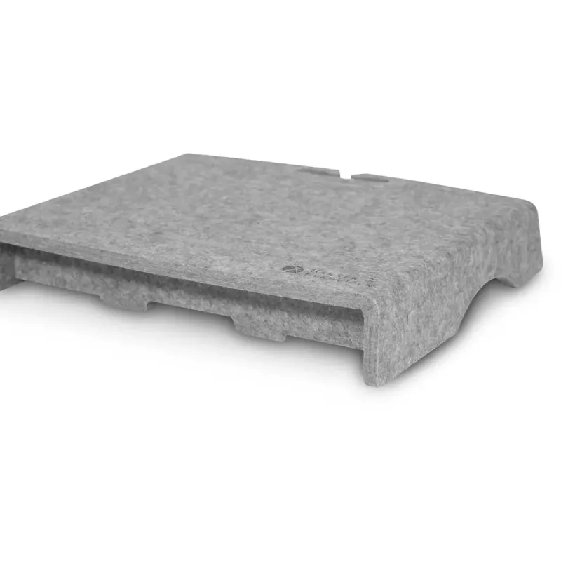 BakkerElkhuizen Q-Riser 50 Circular 76.2 cm stovas monitoriui pilka