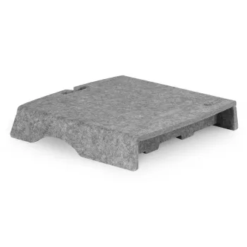 BakkerElkhuizen Q-Riser 50 Circular 76.2 cm stovas monitoriui pilka