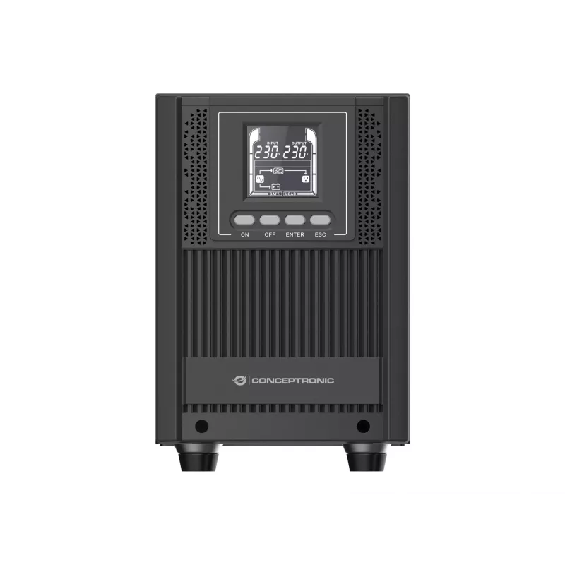 Conceptronic ZEUS52E2K 2000VA 1800W Online bokštinis UPS su IEC lizdais