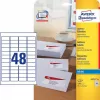 Lipni etiketė Avery J4791-25 apvalinti stačiakampiai