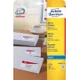 Lipni etiketė Avery J4791-25 apvalinti stačiakampiai