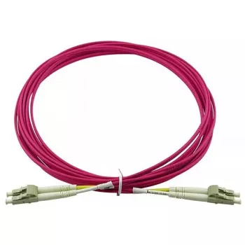 Šviesolaidinis kabelis BlueOptics SFP3131FU1.5MK LC OM4 1,5 m rožinis