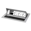 Išvadų dėžutė Kindermann CablePort standard² Type F sidabrinė balta