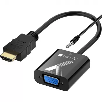 Techly adapteris HDMI į VGA su garso išvestimi