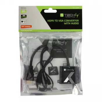 Techly adapteris HDMI į VGA su garso išvestimi